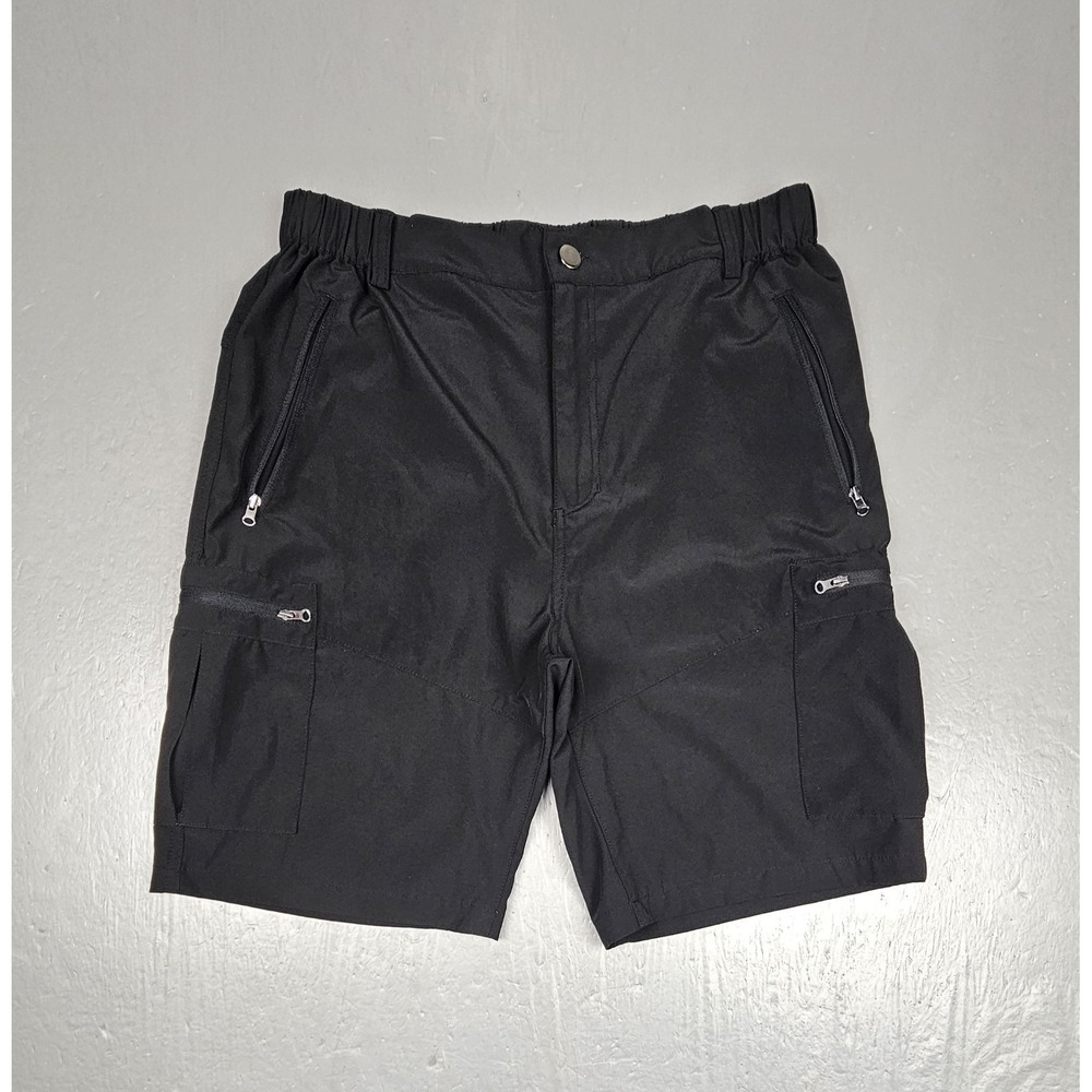 Pudolla‎ Cargo Shorts Mens Medium Black Quick Dry Outdoor Travel Leisure Hiking